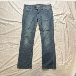 Low rise bootcut jeans